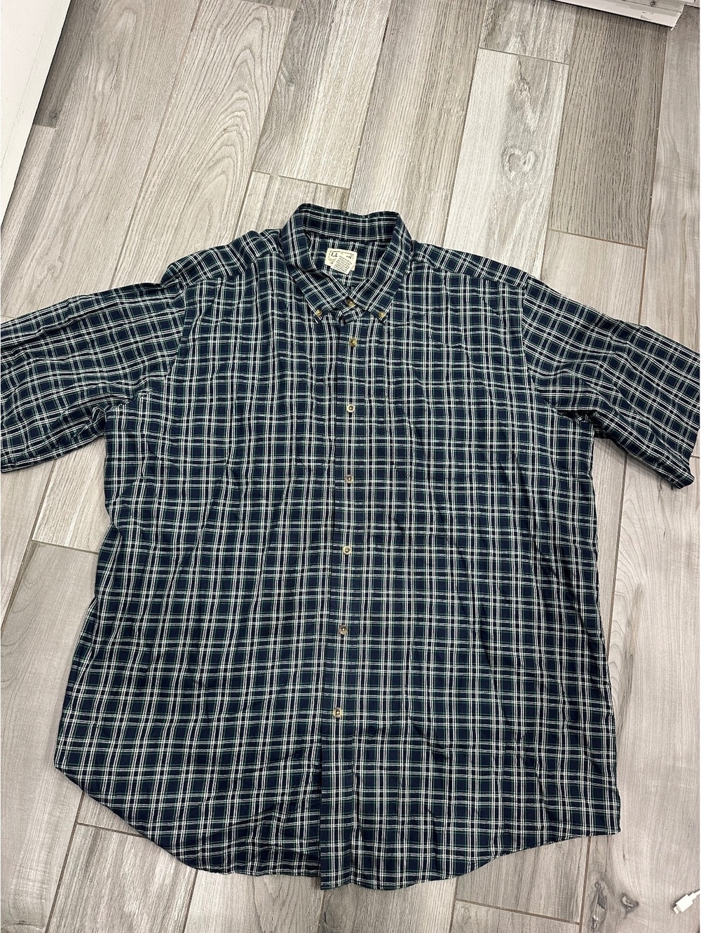 Vintage Y2K L.L.Bean Traditional Fit XXL Regular Cotton Plaid Button-Up Shirt